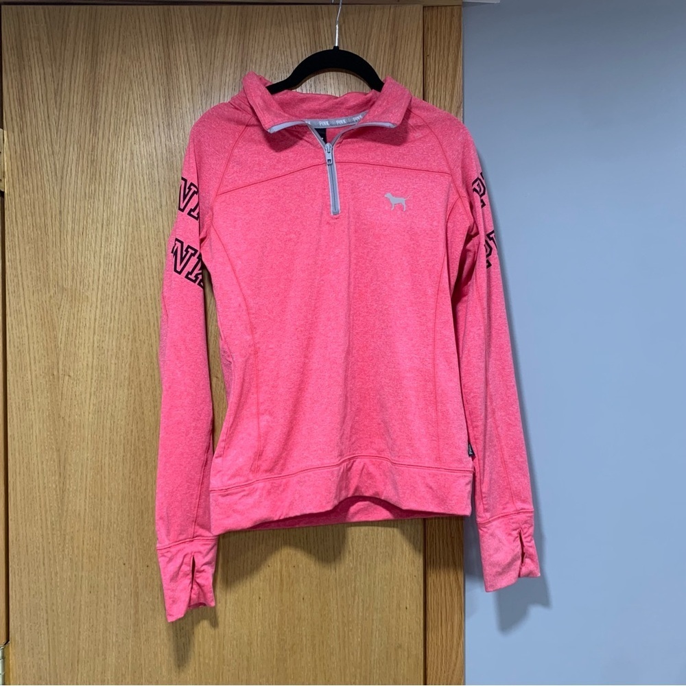 PINK Victoria's Secret Pink Quarter Zip Athletic Sweater - Size Small